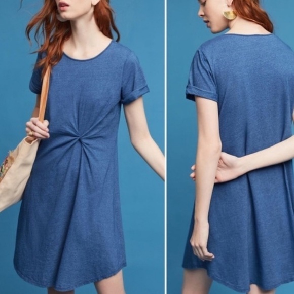 Anthropologie Dresses & Skirts - ✨5 FOR $25✨   Anthro Holding Horses Blue Knit T-shirt Dress